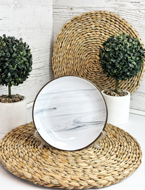 Тарілка Intrendo десертна Maritimo Golden 19см rim white IN0019MAR